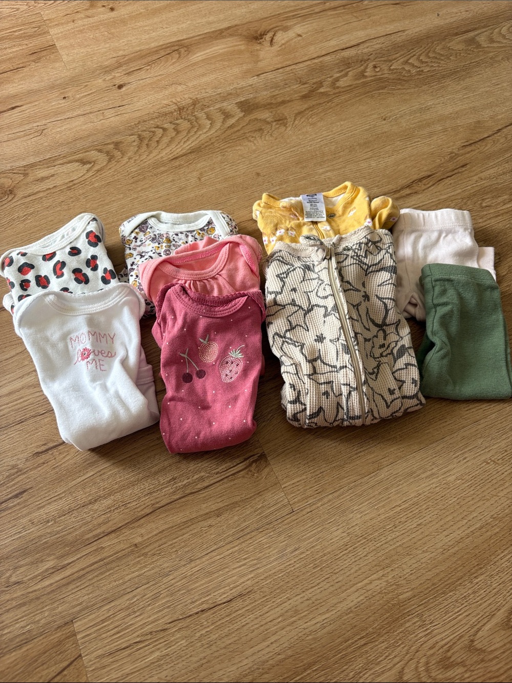 Newborn Baby Onesie, Pants, and Sleeper Bundle - Mixed Colors